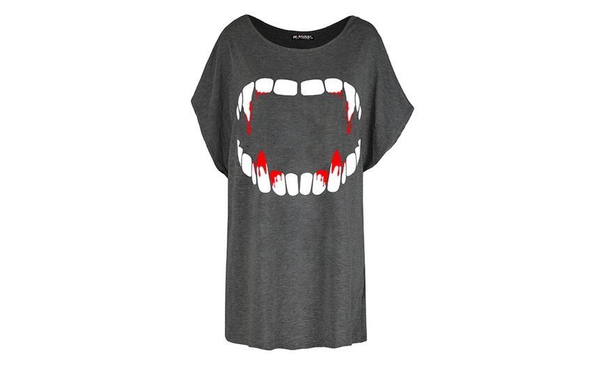 Image 16: Oops Halloween-Themed Oversized Baggy Top