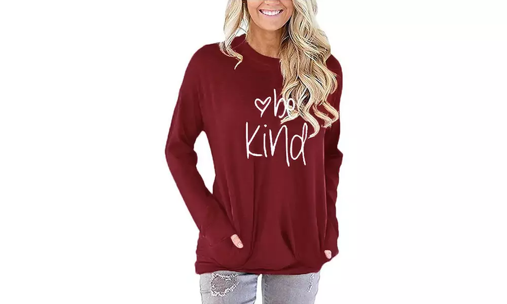 Leo Rosi Women's Be Kind Top. Plus Sizes Available. - Second Medium