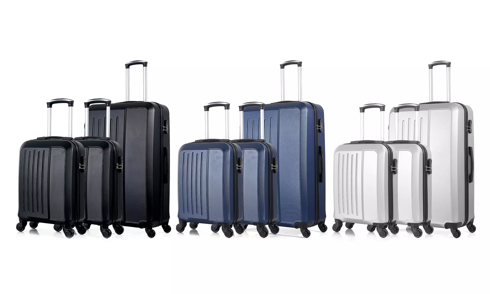 Set de 3 maletas Vesuvio P con 1 maleta grande y 2 maletas de cabina, con envío gratuito - Primary Image