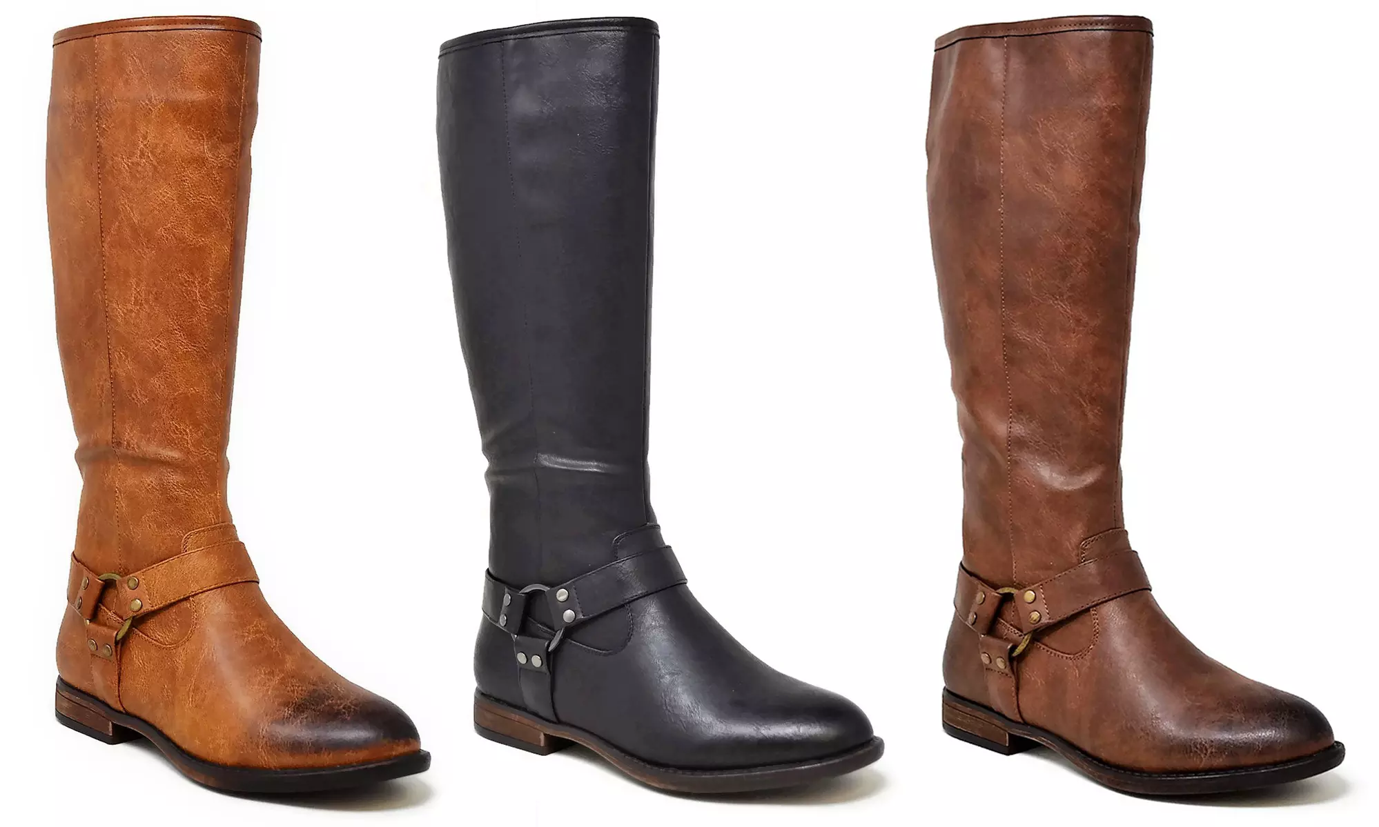 Mata Shoes Women's Harness Brushed Tall Boots - Primary Image