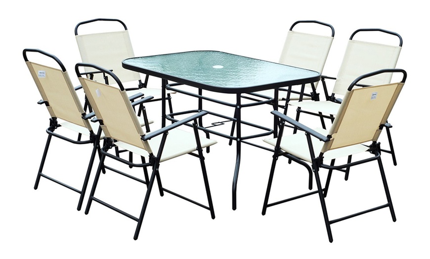 Image 5: Outsunny Outdoor Dining Set