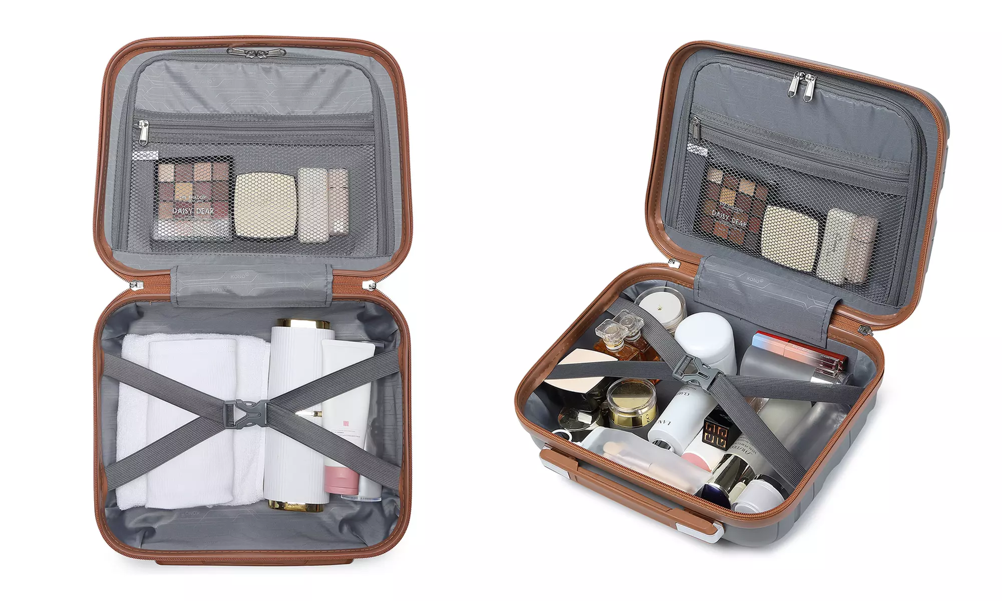 KONO One Or Four-Piece PP Hard Shell Suitcase with TSA Lock
