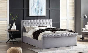 Chesterfield Side-Opening Ottoman Storage Bed with Optional Mattress