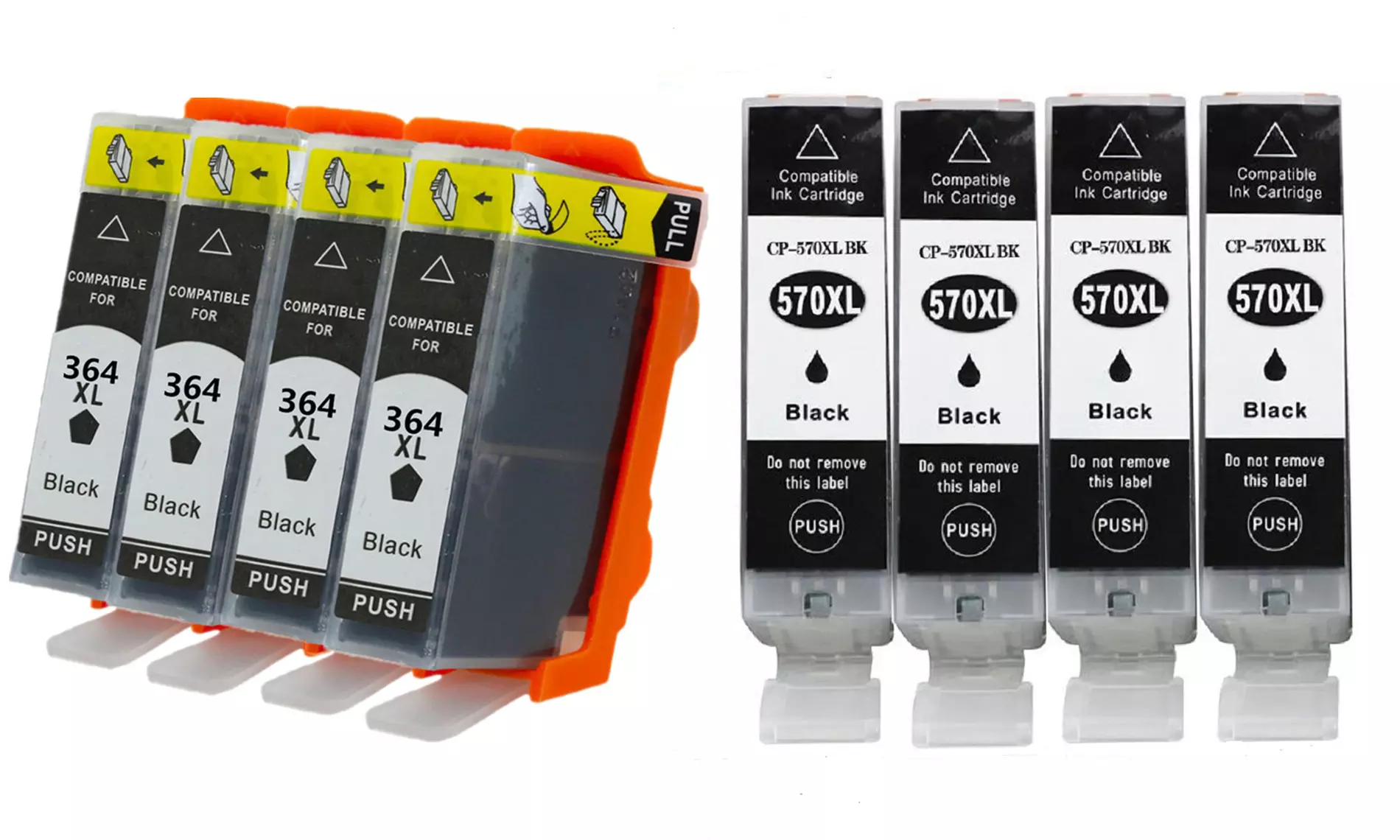 Lot de 4 cartouches noires - Primary Image