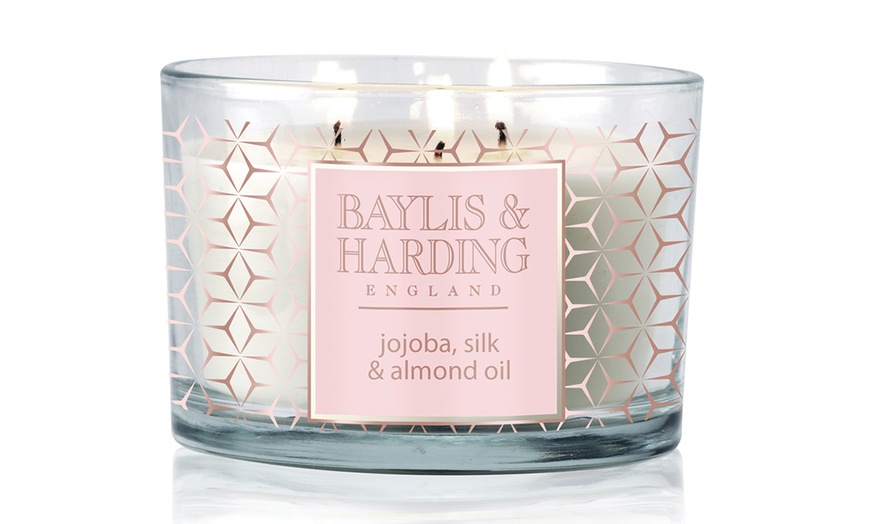 Image 6: Baylis and Harding 3-Wick Candle