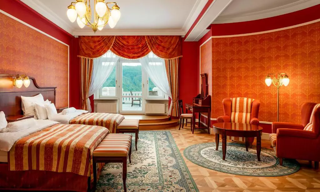 Karlovy Vary : chambre double avec demi-pension