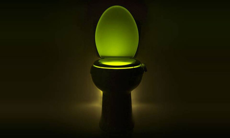 Image 4: One, Two or Four LED Night Toilet Lights with Motion Sensor