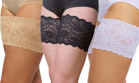 1 o 3 fasce in pizzo anti sfregamento disponibili in 3 colori e taglie