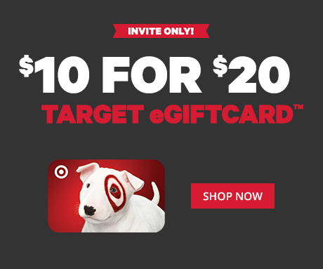 $10 for $20 Target eGiftCard