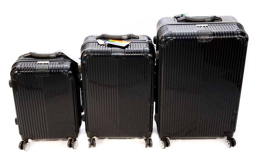 Image 2: Hard Cover Luggage Set 