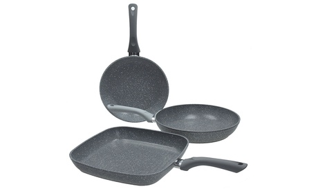 Bis di padelle e bistecchiera Tognana, adatto all'induzione