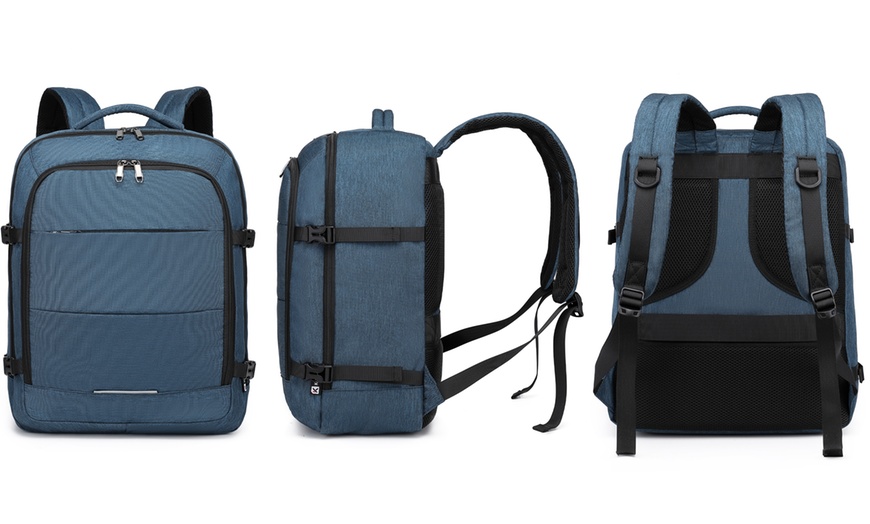 Image 3: Kono 30L Multi Function Cabin Travel Backpack