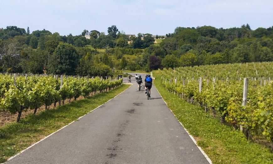 Image 2: Découverte des vignobles et châteaux bordelais en vélo Gravel