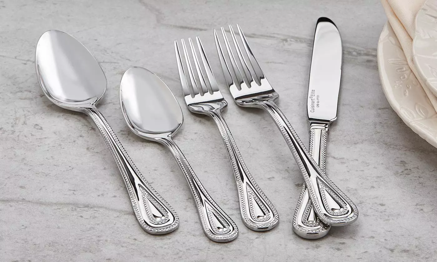 Cuisinart Stainless Steel Flatware Set (20- 45-, or 60-Piece) - Primary Image