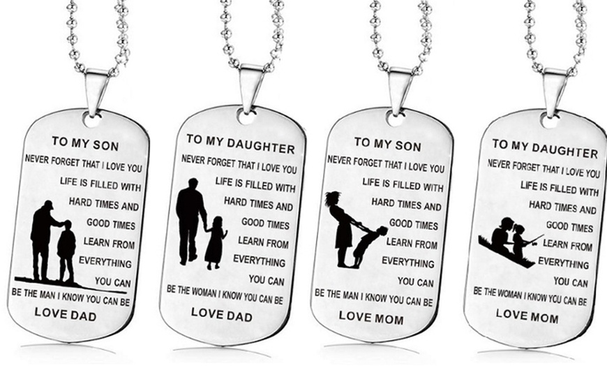 Image 1: Love Message Necklace