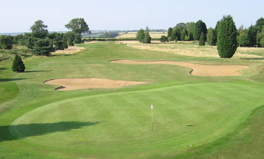 Image 1: Golf in Northamptonshire: Golf, Breakfast, Dinner, & Leisure Access