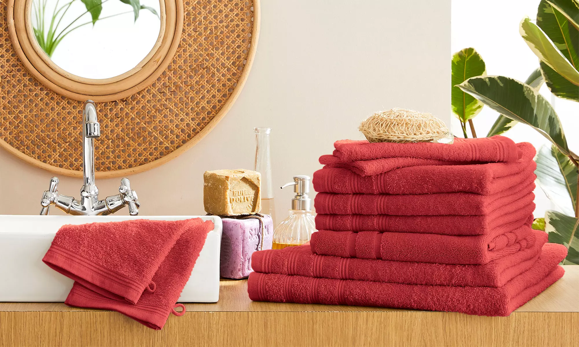 Pack complet serviettes éponge 10 pièces