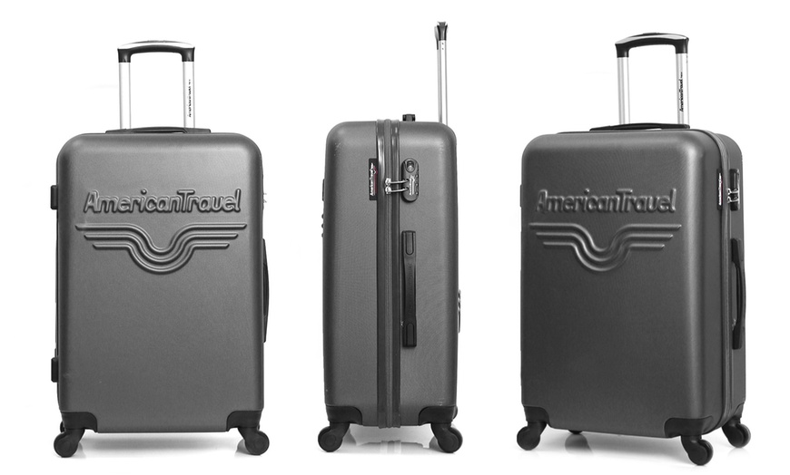 Image 18: Three American Travel Suitcases