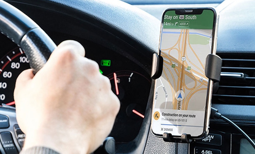 Image 2: 1 o 2 supporti caricabatterie per smartphone da auto