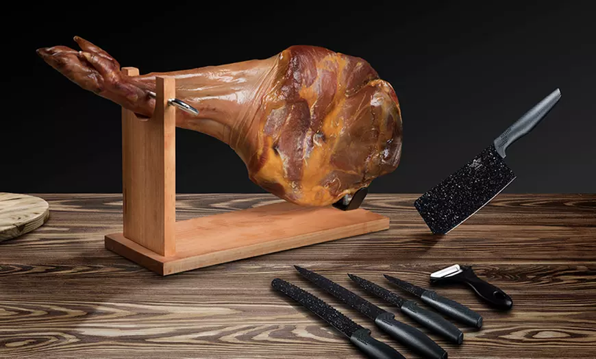 Image 2: Premium ham 4 kg met 5 messen