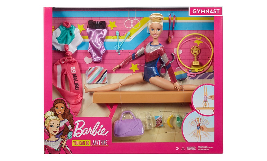 Image 4: Barbie Gymnast Playset with Dolls and Accessories