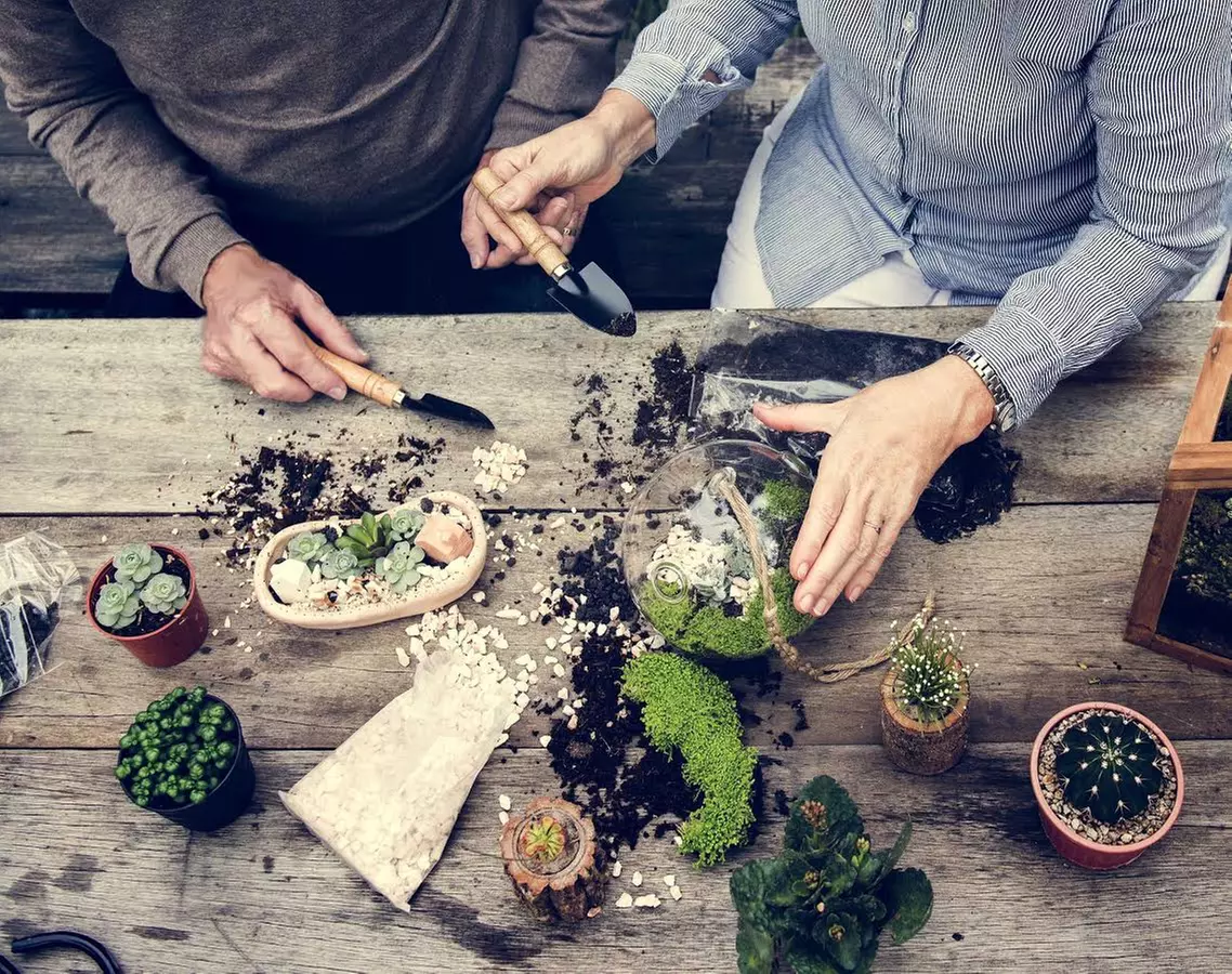 BYOB Terrarium Making Class for One, Two, or Four at Color Cocktail Factory (Up to 42% Off) - Primary Image
