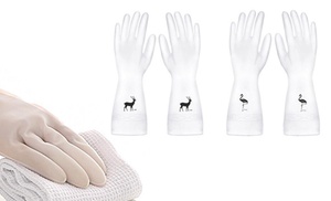 Rubber Kitchen Cleaning Gloves