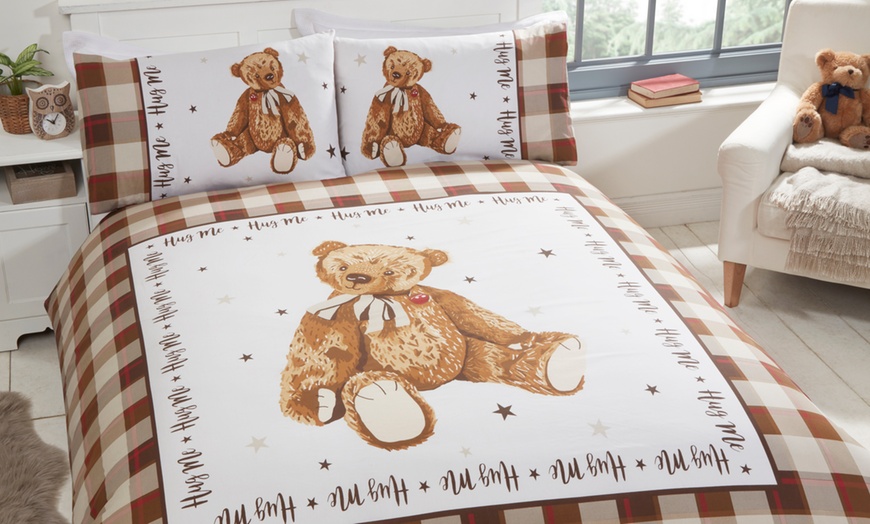 Image 3: Kids' Teddy Bear Duvet Set