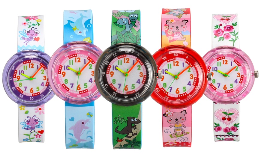 Image 1: Kids' Cartoon Jelly Watch