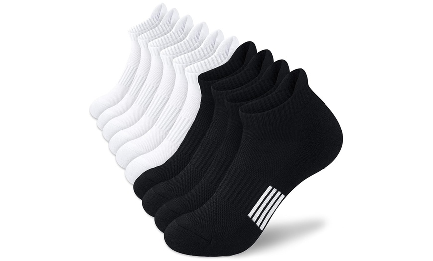 Image 7: One or Five Pairs of Cushioned Ankle length Socks