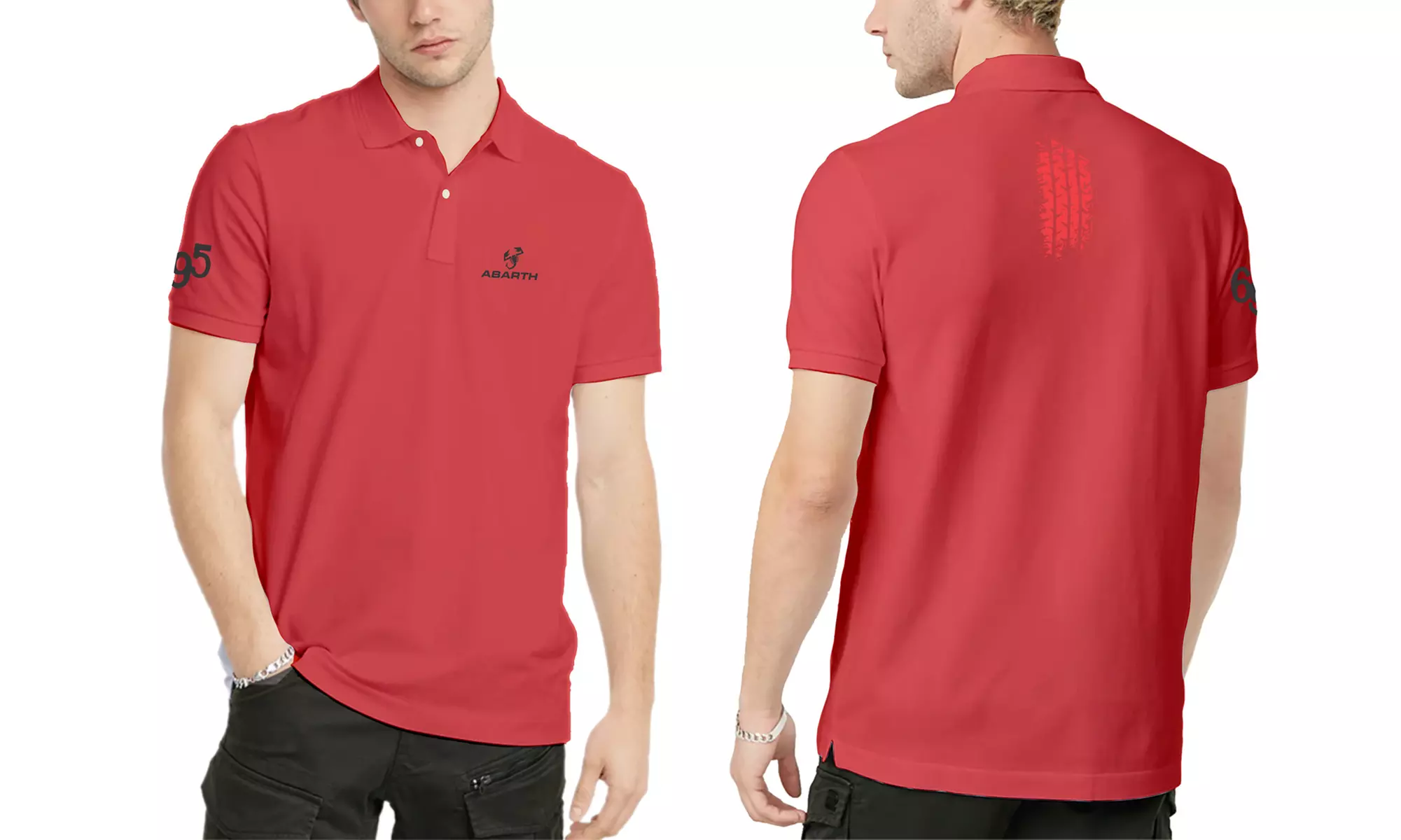 Polo da uomo Abarth Scorpion in 100% cotone