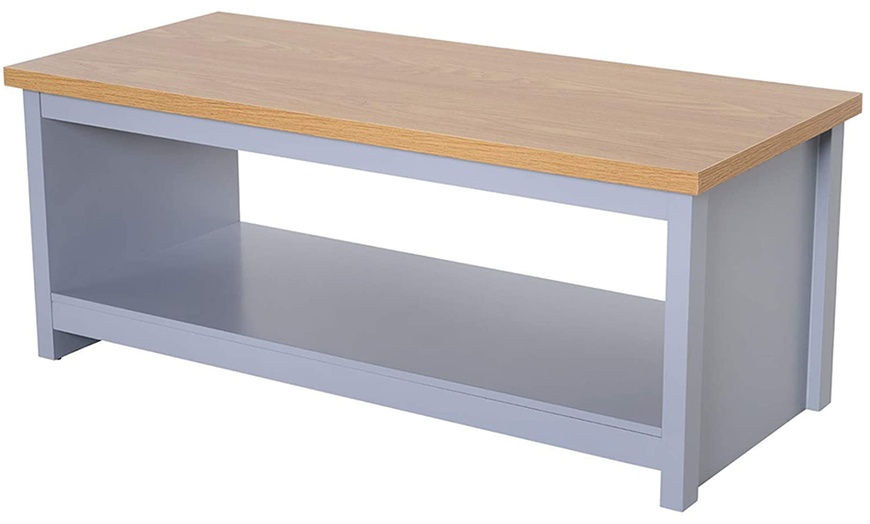 Image 31: HomCom Coffee Table