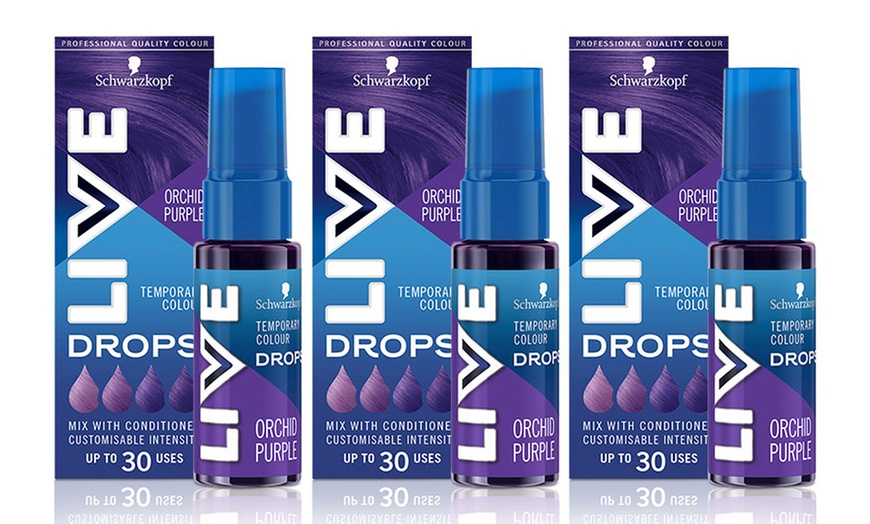 Image 3: 1 or 3 Packs of Schwarzkopf Live Colour Drops Semi-Permanent Hair Dye