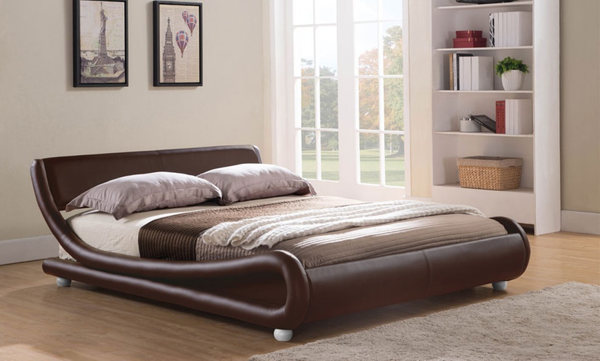 Image 2: Galaxy Curved Bed Frame