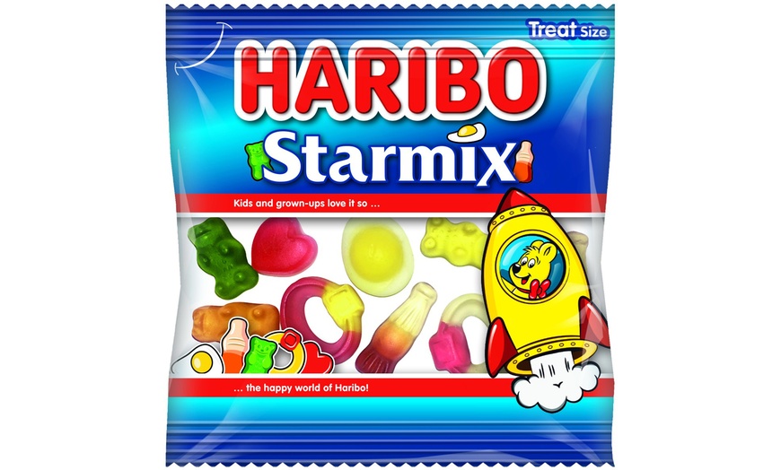 Image 1: Haribo Starmix Sweet Treat Size Mini Bags 16g