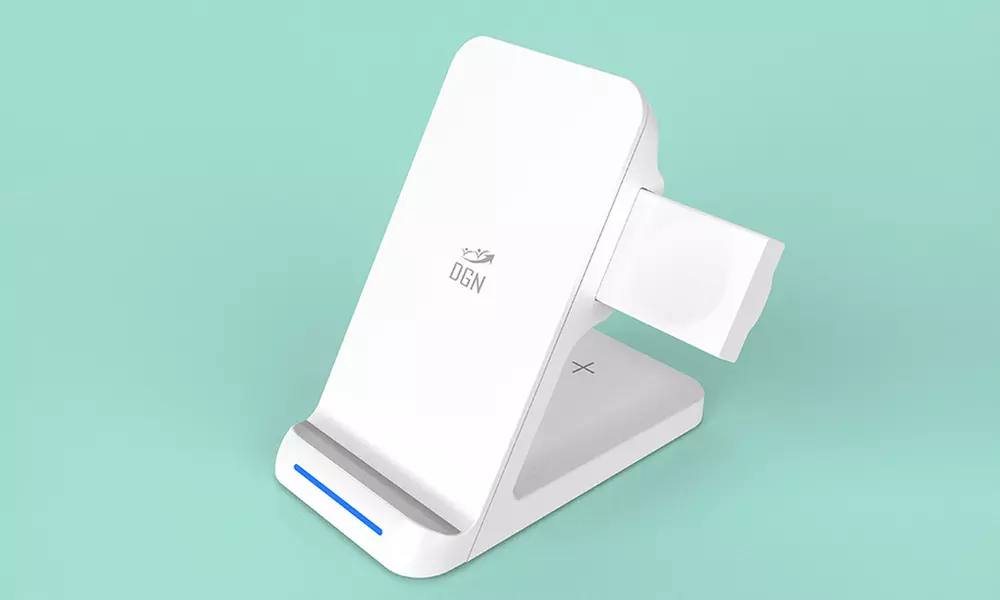 3 in 1 Charging Station Compatible with QI Devices