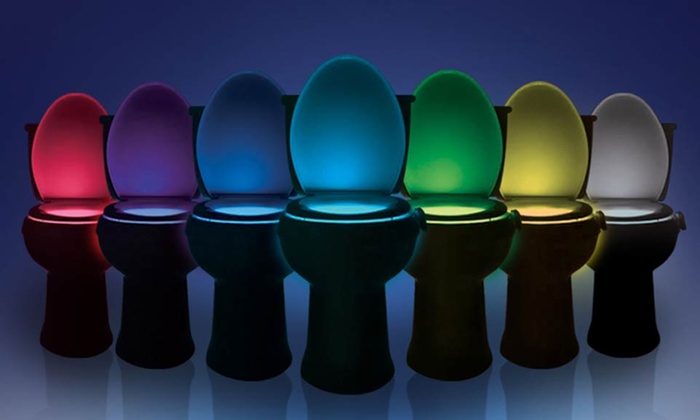 Toilet Rainbow Light With Night Light Groupon