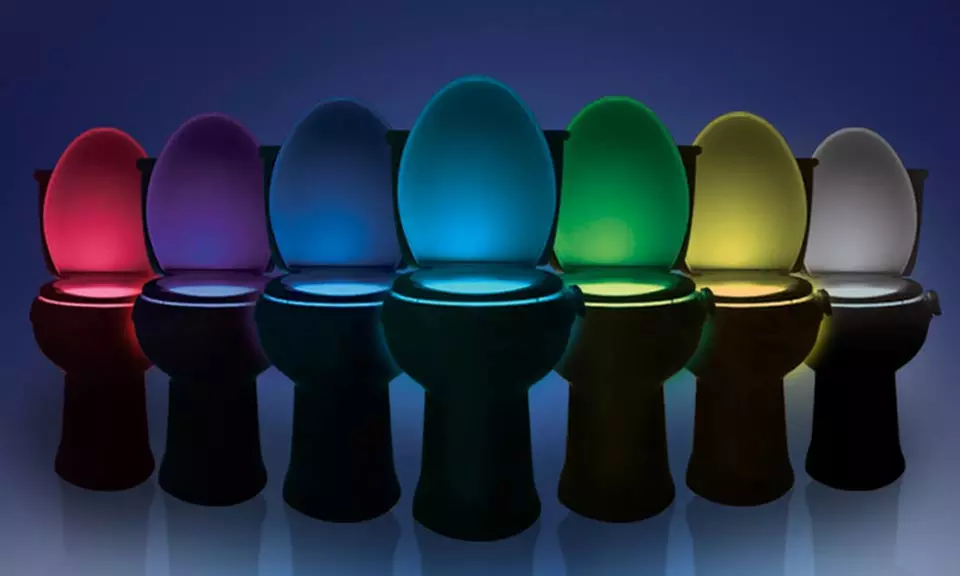 Toilet Rainbow Light with Night Light - Primary Image