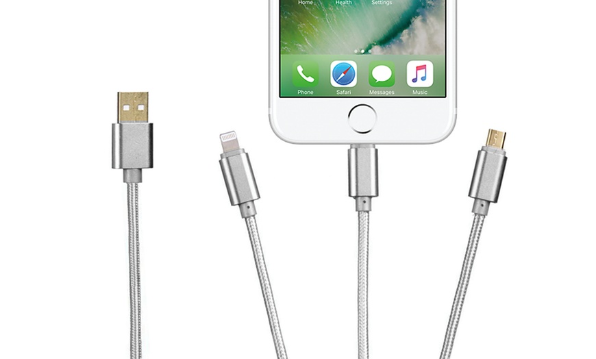 Image 6: 3-in-1 Charge and Sync Cable