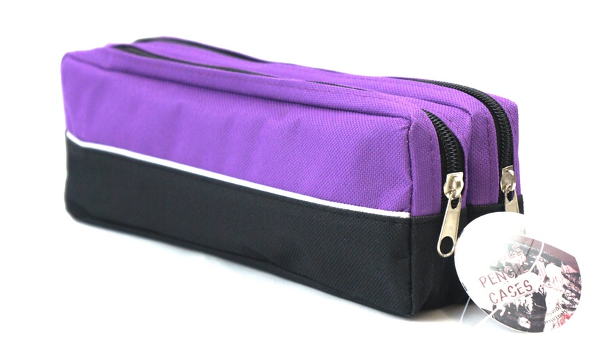 Image 11: Double-&Triple-Pocket Pencil Case