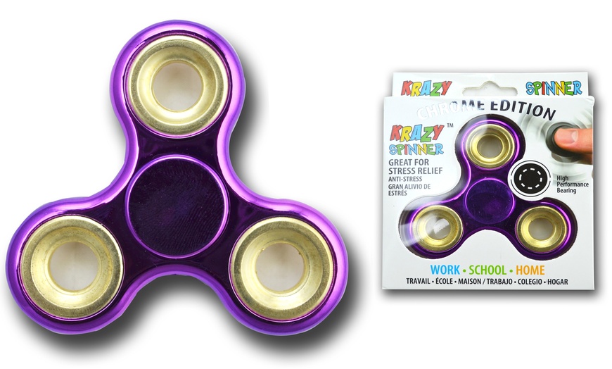 Image 5: Fidget Spinner chromé