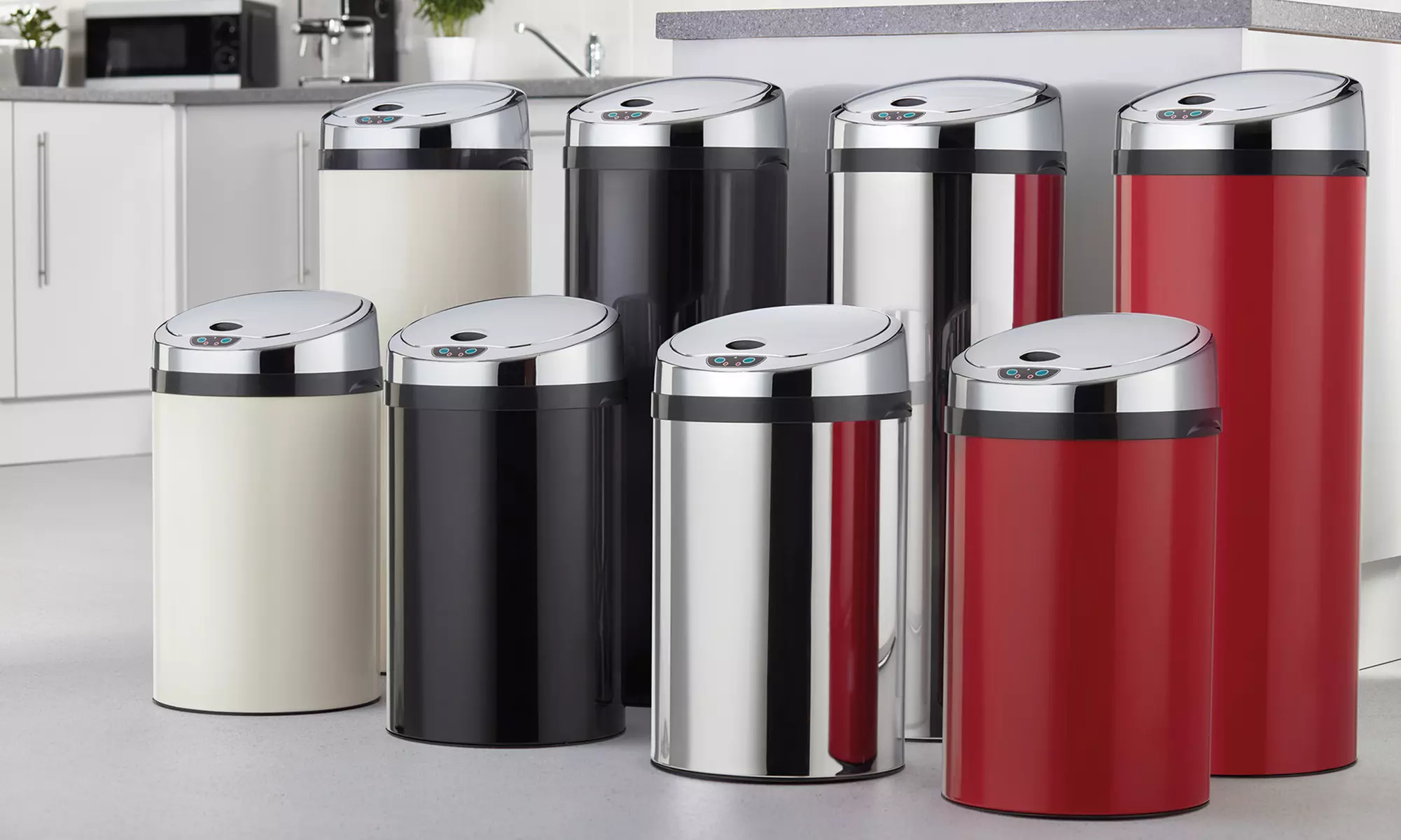 30L or 50L Stainless Steel Automatic Sensor Bin - Primary Image