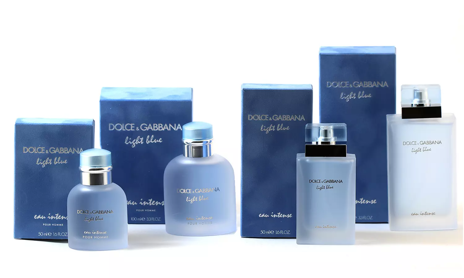 Dolce & Gabbana Light Blue Eau Intense for Men or Women (1.6 or 3.3 Fl. Oz.) - Primary Image