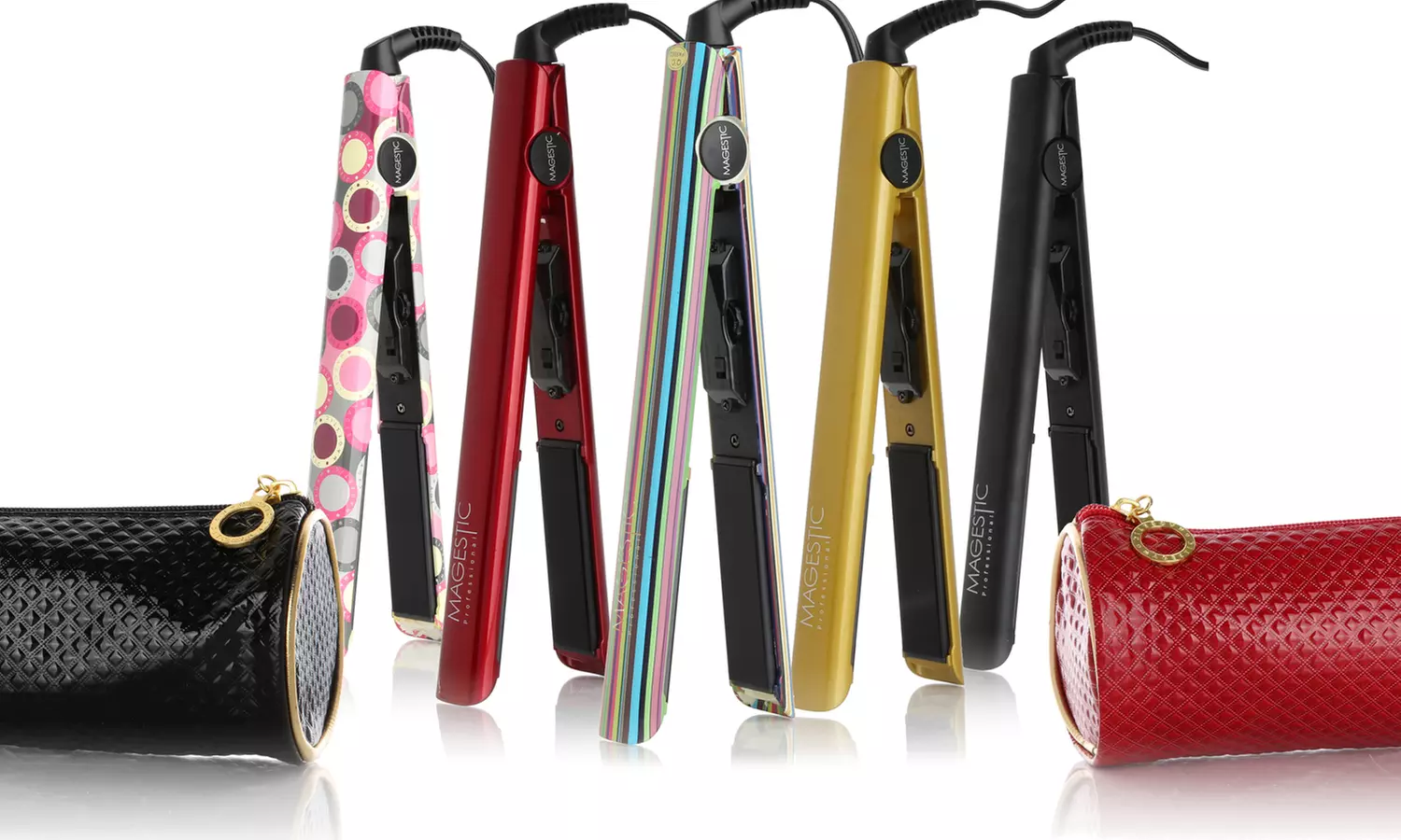 Nano Silver Professional 1" Flat Iron with Luxe Carrying Case - Primary Image