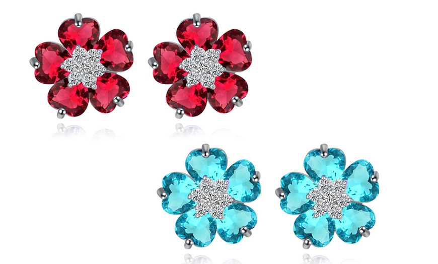 Image 27: Boucles d'oreilles fleur ou cœur