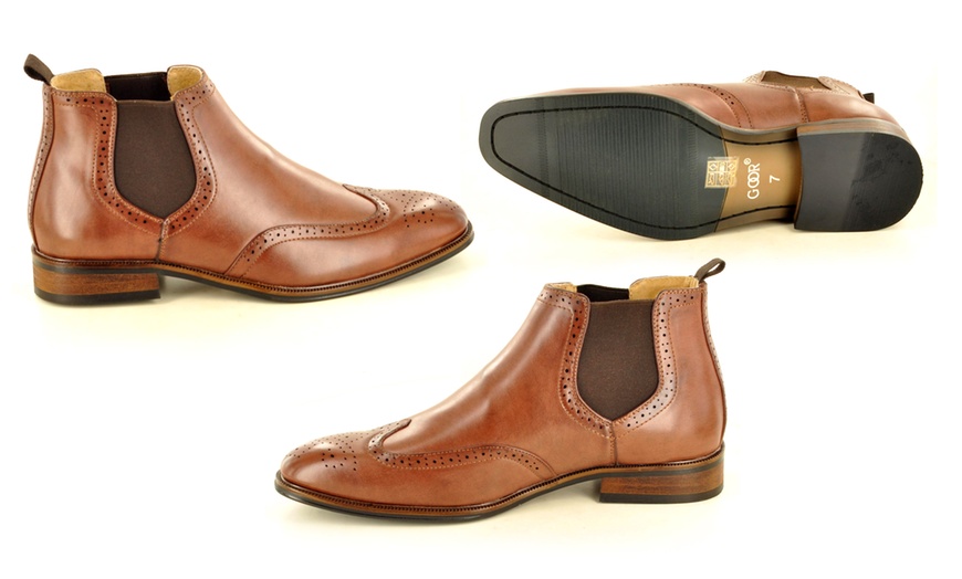 Image 13: Men's Faux Leather Brogues