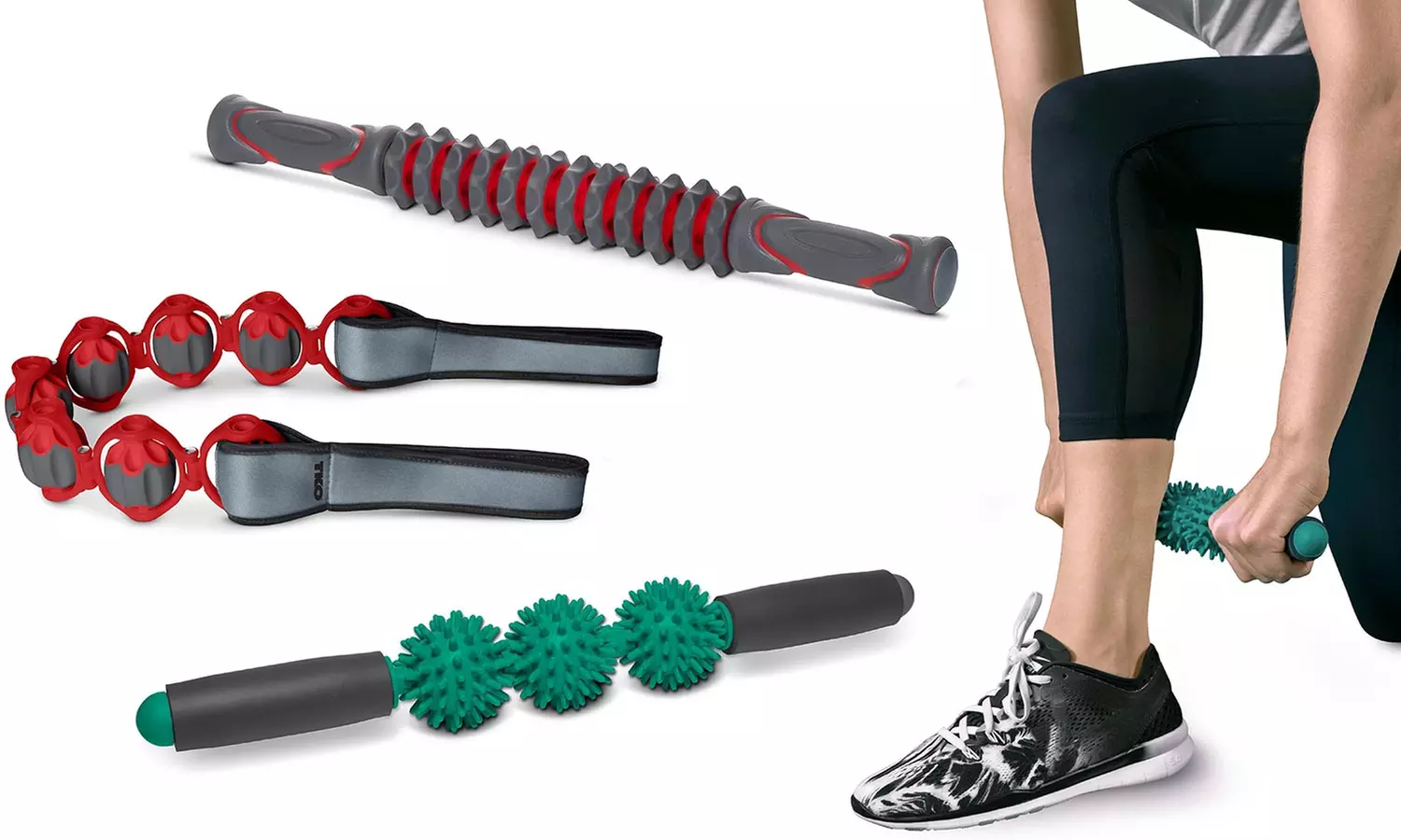 TKO Extreme Massage Body Roller and Pressure Point Stick - Primary Image