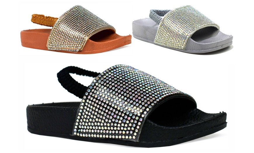 Image 1: Kids' Glitter Sliders