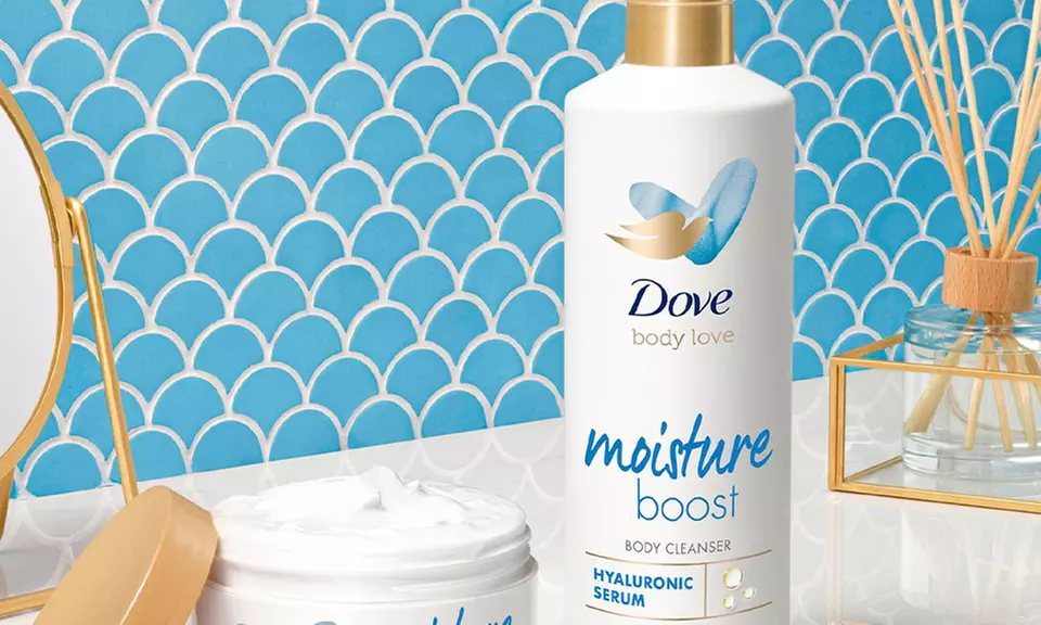 Four or Eight Pack Dove Body Love Body Cleanser with Hyaluronic Acid