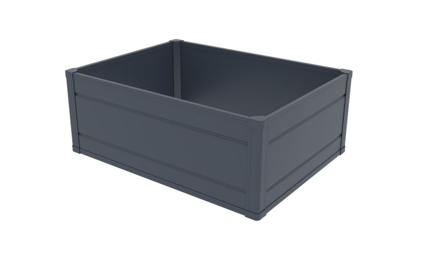 Image 11: Garden Gear High Density Plastic Raised Garden Bed